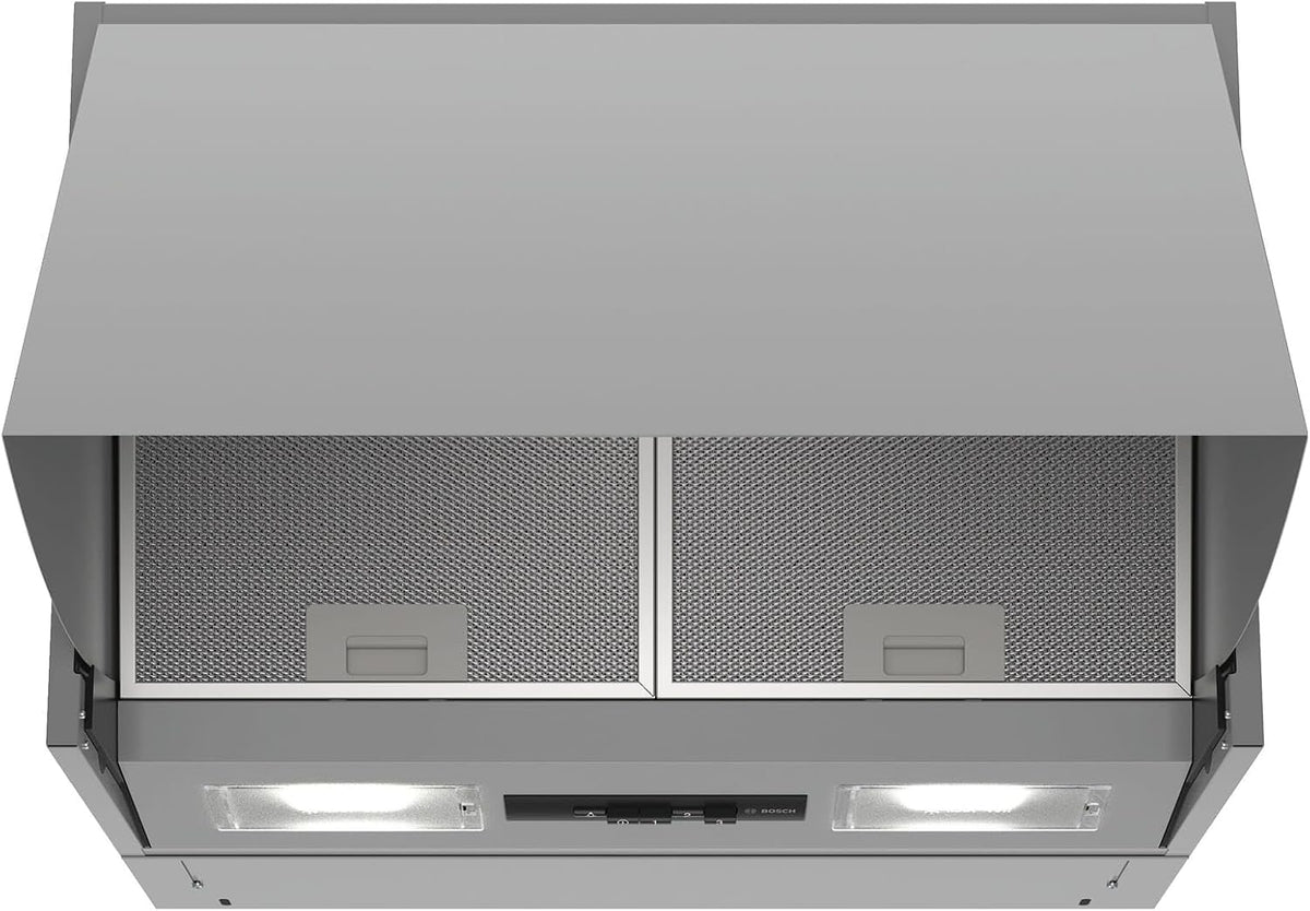 Hotte aspirante Bosch Electroménager DEM66AC00, éclairage LED, 60 cm, 250 W, 3 vitesses, Bosch DEM66AC00 Série 2, encastrable