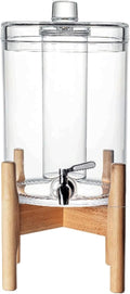 HSHTTKL Distributeur de boissons, acier inoxydable, 6, 4 L, pichet de thé glacé pour jus/bière