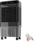 JCSRYD Rafraîchisseur d'air, 40–50L Refroidissement par Eau avec Télécommande, Oscillation 120° pour Garage et Pièce, 3 Vitesses, 50 L, réglable