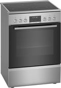 Bosch Série 6 HKS79U250 Cuisinière vitrocéramique 60 cm, four pyrolyse, AutoPilot 30, inox noir