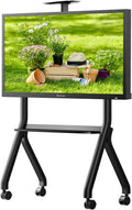 SYLVOX Support TV mobile pour écrans 43 à 55 pouces, charge 40 kg, VESA 700 × 500, roulettes verrouillables