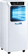 JJENXYYDS Climatiseur, 9000 BTU, télécommande, 7000 BTU, 2 vitesses, 9000BTU, 350 m3/h, 32 °C, éclairage LED, portable, minuterie