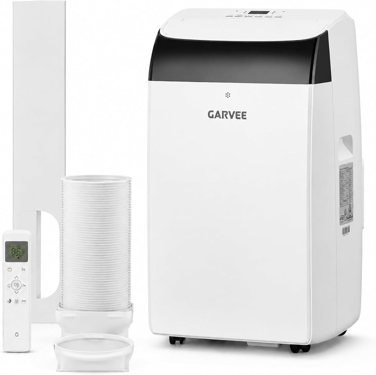 Garvee Climatiseur portable, réglable, 14000 BTU, pour pièces jusqu'à 750 pi2, 14, 000 BTU, 50 dB, 52 dB, mode silencieux, minuterie