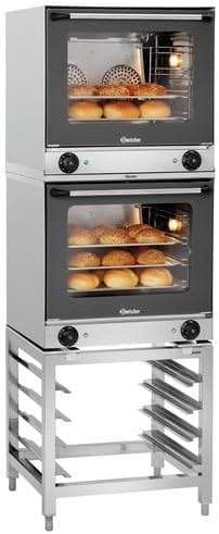Bartscher Mini four, réglable, acier inoxydable, 438 × 315 mm, Soubassement pour Fours à Convection, 605 mm, Électrique, four Base
