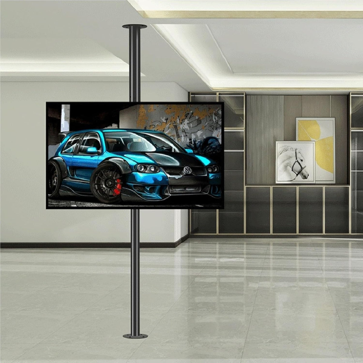 Support TV mural, 600 × 400 mm, réglable, YUZDNM, 75 pouces, 85 cm, 135 cm, 205 cm, 295 cm, 755 pouces, 595-850mm, Dimensions:595-850mm