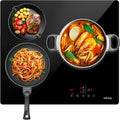 IsEasy Plaque de cuisson, 9 Niveaux, réglable, acier inoxydable, 59 × 52 × 5, 8 cm, 5500 W, 5 cm, 59 cm, 9 Niveaux de Puissance, 60cm