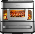 Friteuse sans huile, acier inoxydable, 12 pouces, Cecotec, 4Pizza, 18L, 2700W, Friteuse à Air et Four 18L Cecofry FoodCourt 18000 4Pizza+. 2700W