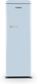 Schneider SCCL329VBL Réfrigérateur, éclairage LED, 4 clayettes verre, 337L, 1 porte, pose libre, Froid brassé, Dégivrage automatique, Bleu