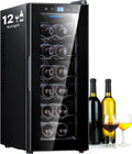 Mini réfrigérateur, 65 W, éclairage LED, Cave pour 12 bouteilles de vin, Wintem, Wooler12, 18 °C