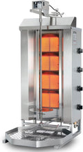 MBH - MAQUINARIA BAR HOSTELERÍA Barbecue, Shawarma pour bar et restaurant., 510 × 590 mm, réglable, 645 × 185 mm, 550 × 740 mm
