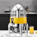 TT-YEC Distributeur de boissons, 12 L, Bac À Glaçons Et Support pour Carburant, acier inoxydable, Distributeur d'eau en Acier Inoxydable