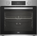 Plaque à induction, acier inoxydable, 72 L, Beko, volume 72 L, BBSM12340X, 4 zones, four 8 types de chauffage, noir/acier inoxydable, encastrable