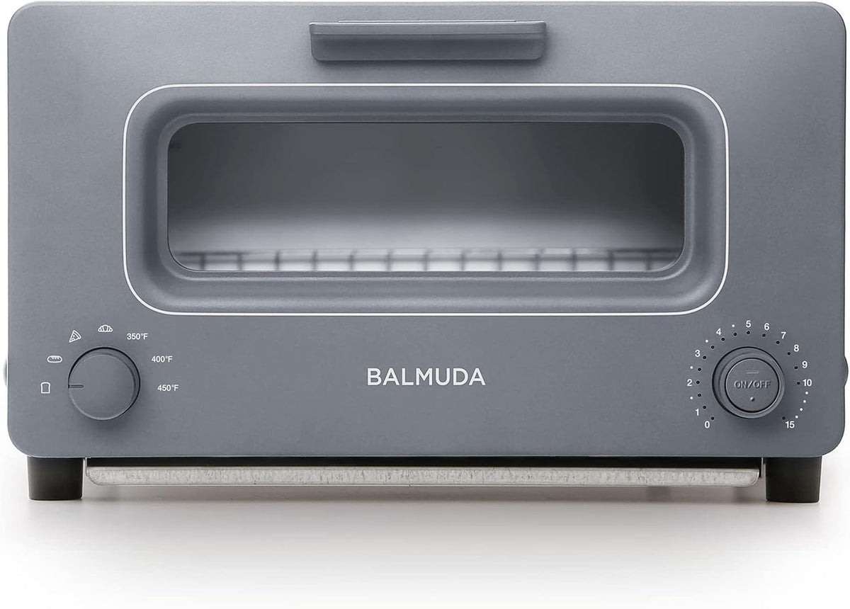 BALMUDA Grille-pain, 5 modes, pour four à vapeur, 35, 8 cm, 32 cm, 20, 8 cm, 5 modes de cuisson, K01M-GW, gris, sandwich, pain artisanal, pizza