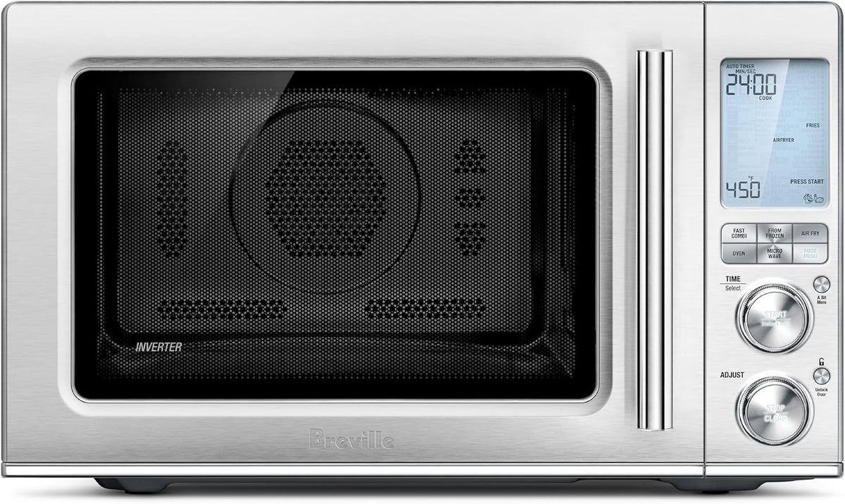 Four à convection, 1200 W, moteur Inverter, acier inoxydable, Breville, BMO870BSS 3 en 1, BMO870BSS Combi Wave 3 en 1, sécurité enfants