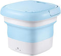 Mini lave-linge BOOZXCV, pliable, Design Pliable, portable, Mini Machine à Laver portable et compacte, stérilisation, Bleu