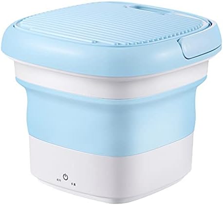 Mini lave-linge BOOZXCV, pliable, Design Pliable, portable, Mini Machine à Laver portable et compacte, stérilisation, Bleu
