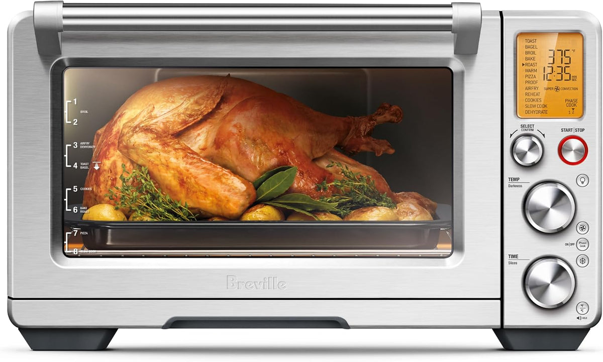 Breville Friteuse à air, acier inoxydable, 7 pouces, 13 pouces, 2 vitesses, BOV900BSS, Brushed Acier inoxydable