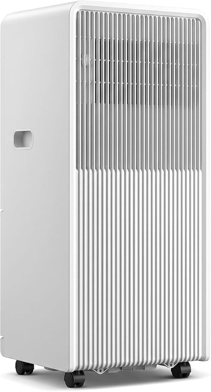WOMGKDA Climatiseur, Ventilateur Déshumidificateur Télécommande Minuterie 24H Kit Fenêtre Compact Roule, 12000 BTU, 10000 Btu, 16°C