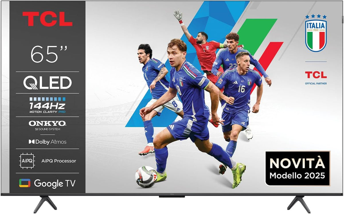 TCL Téléviseur, 65 pouces, TV LED 4K QLED 144Hz 65P89K Google TV 2025, 144 Hz, 4K UHD, éclairage LED, Dolby Vision
