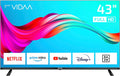 Téléviseur Dyon, télécommande, 108 cm, 95, 5 × 60, 5 × 20, 7 cm, 200 × 200 mm, 5060 Hz, Smart 43 VX, modèle 2022, Wi-Fi, éclairage LED, Noir