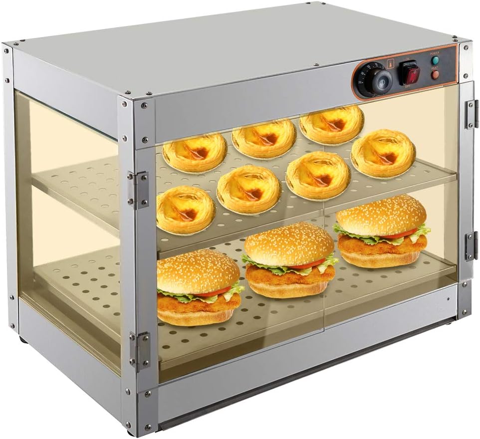 Buffet, 61 × 38 × 51 cm, acier inoxydable, réglable, Pour cantines, Xigner, 49, 5 × 45 cm, 50, 0 × 35, 0 cm, 66 × 44 × 55 cm, 800 W