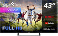 Smart Tech 43FV02V 3xHDMI Téléviseur, TV LED Full HD 43 Pouces, 109 cm, Mode Hotel, 109cm, 2xUSB, éclairage LED, Wi-Fi, Molotov, Netflix, Plex