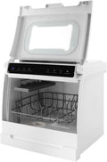 DAOHHFO Lave-vaisselle, 45 × 40 × 40 cm, pour cuisine, pose libre, portable, autoportant, contrôle tactile intelligent