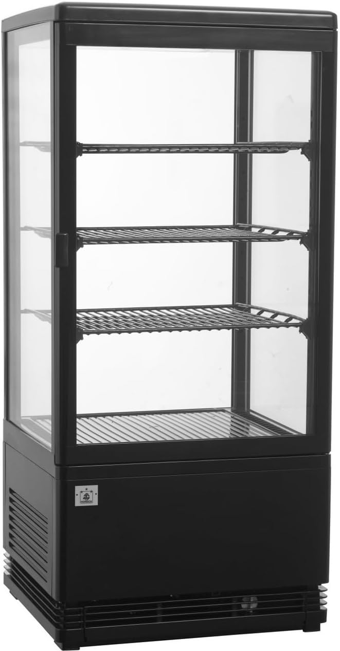 METRO Professional GGC2078B 8x38 Réfrigérateur de présentation, 42, 8 × 38, 6 × 96 cm, réglable, verre, 78 l, 0 °C, 12 °C, 2, 4 kW, Noir