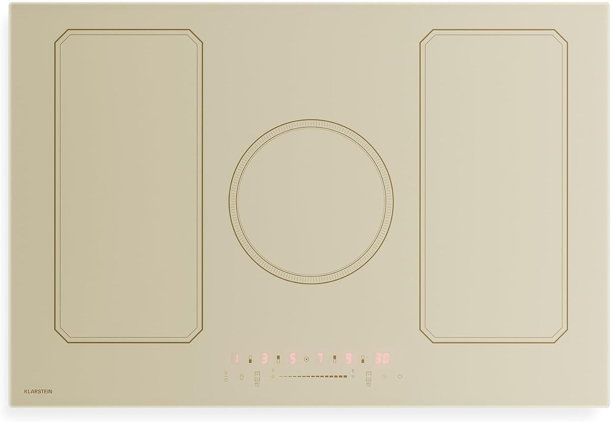 KLARSTEIN Plaque de cuisson, 7 400 W, 77 cm, 11 500 W, 77cm, 11500W, 5 Zones, 2 zones, Victoria Plaque Induction 77cm, 11500W Boost