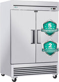 Congélateur, 2.088KW, éclairage LED, acier inoxydable, COOLCHEF, 60mm, réglable