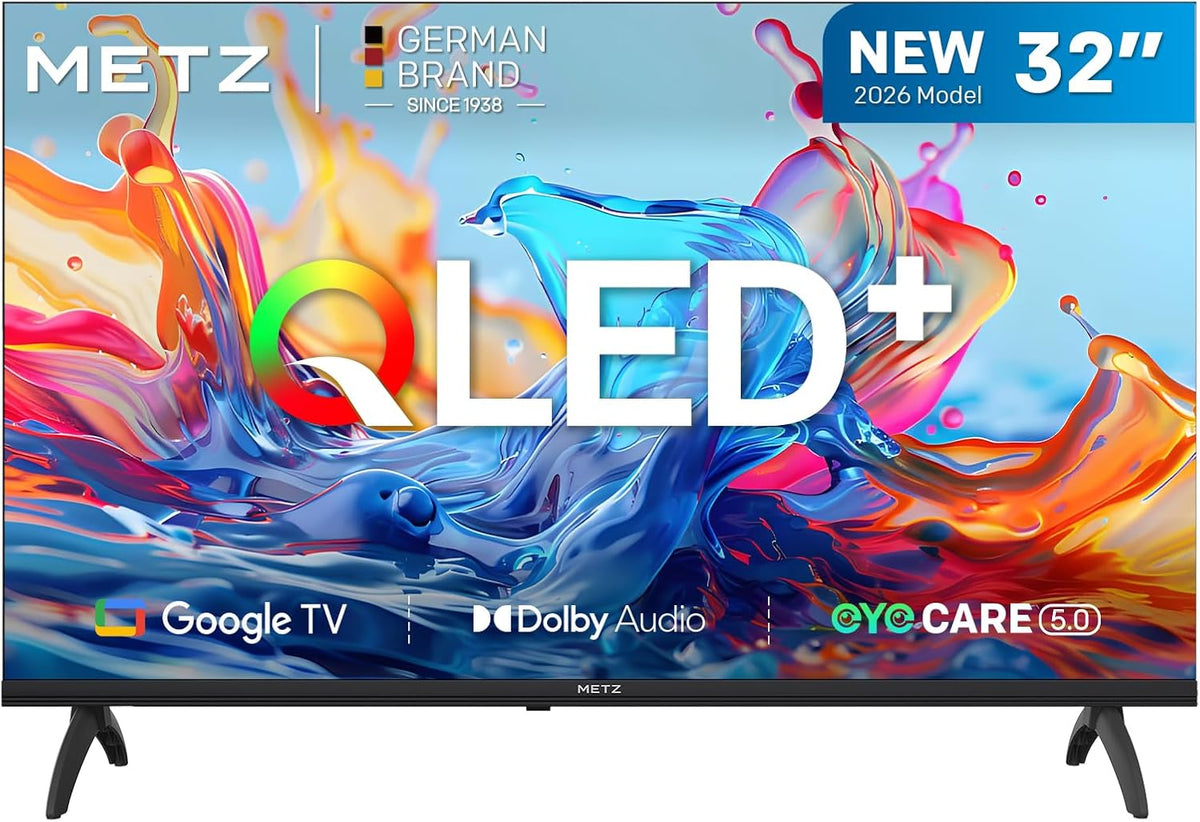 Téléviseur Metz 32MQH7000Z, Bluetooth, 32 Pouces, 80 cm, HDR10, Gen 6 QLED +, éclairage LED, Google TV