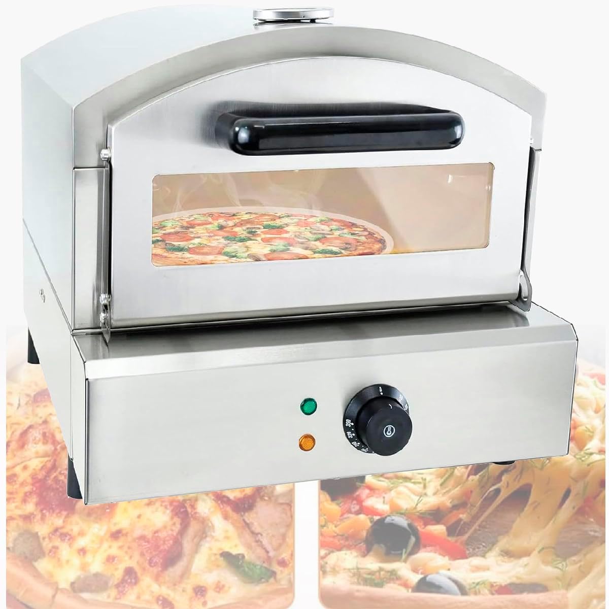 Four à pizza, acier inoxydable, pour hôtel, réglable, 2000 W, XSDAJSD, 360°C, 350 °C, Restaurant, Cuisson Maison