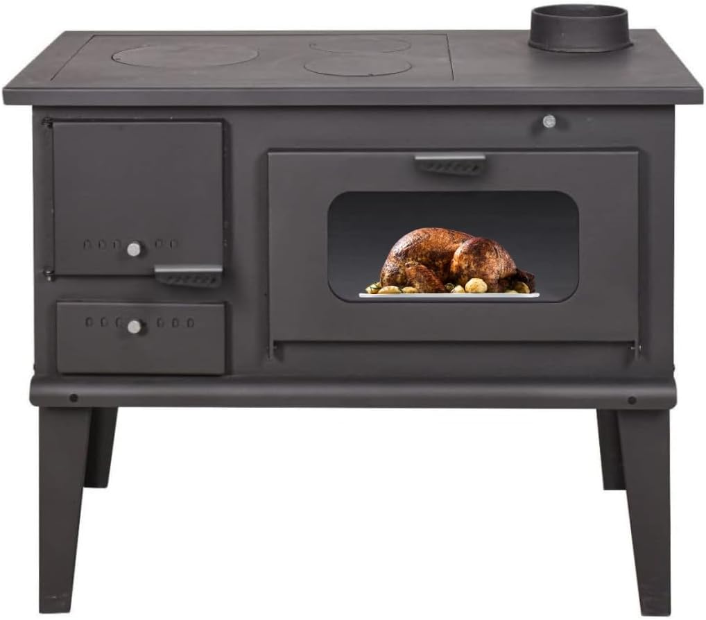 BALKAN ENERGY Cuisinière, 7.9kW, verre, 230 °C, Puissance 7.9kW