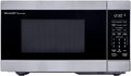 Four micro-ondes, 25, 4 cm, éclairage LED, acier inoxydable, Sharp, 700 W, 10 niveaux, 2 niveaux, 0, 7 pieds cubes, minuterie, verre
