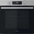 Whirlpool Four encastrable, Four Intégrable Multifonction 71l 60cm Pyrolyse Inox, OMR551RROX, acier inoxydable, chaleur tournante