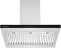 Orbegozo Hotte aspirante, 90 cm, éclairage LED, acier inoxydable, 3 niveaux, 2, 5 W, 230 W, 98 cm, 118, 5 cm, 3 niveaux de puissance, 636, 2 m3/h