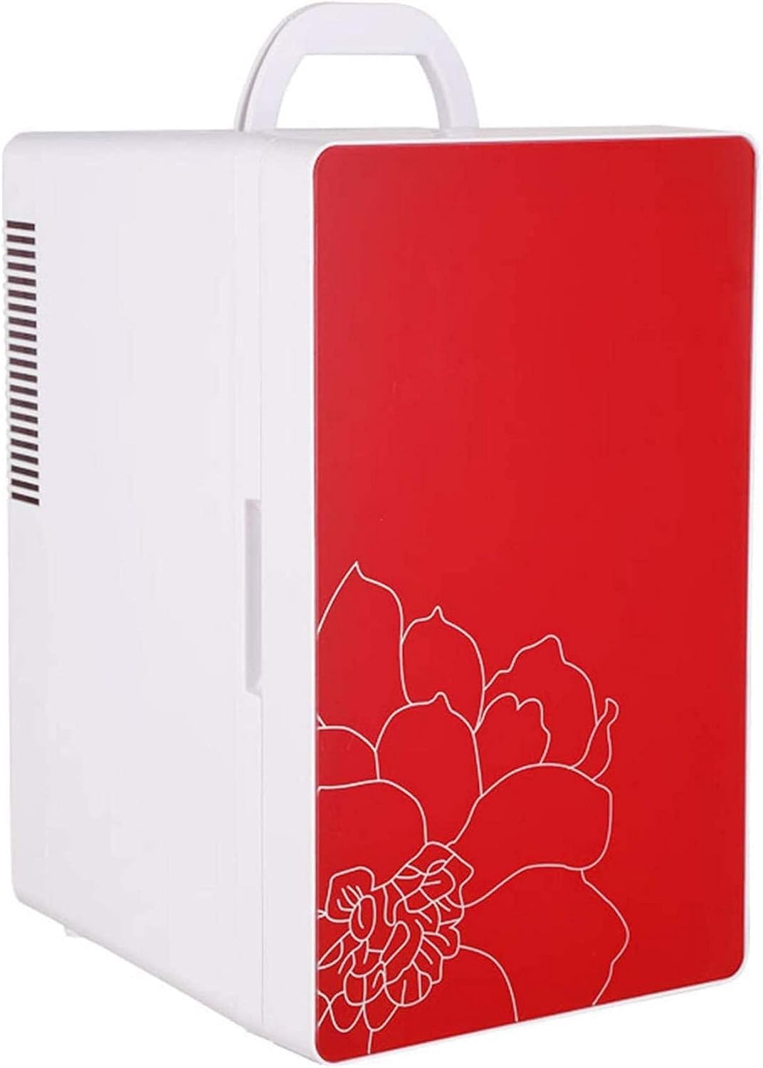 ORZSSJ Mini réfrigérateur, 39 dB, 2 Prises pour Prise Domestique et Chargeur, 16L, 65 °C, 20 °C, 12V, portable