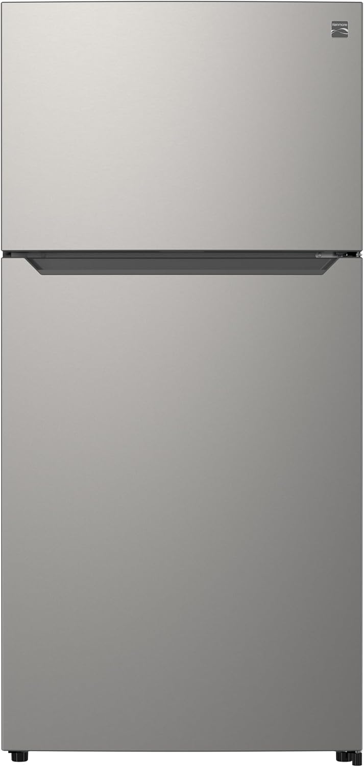 Réfrigérateur, 33 pouces, éclairage LED, acier inoxydable, Kenmore, réglable, moteur Inverter, verre