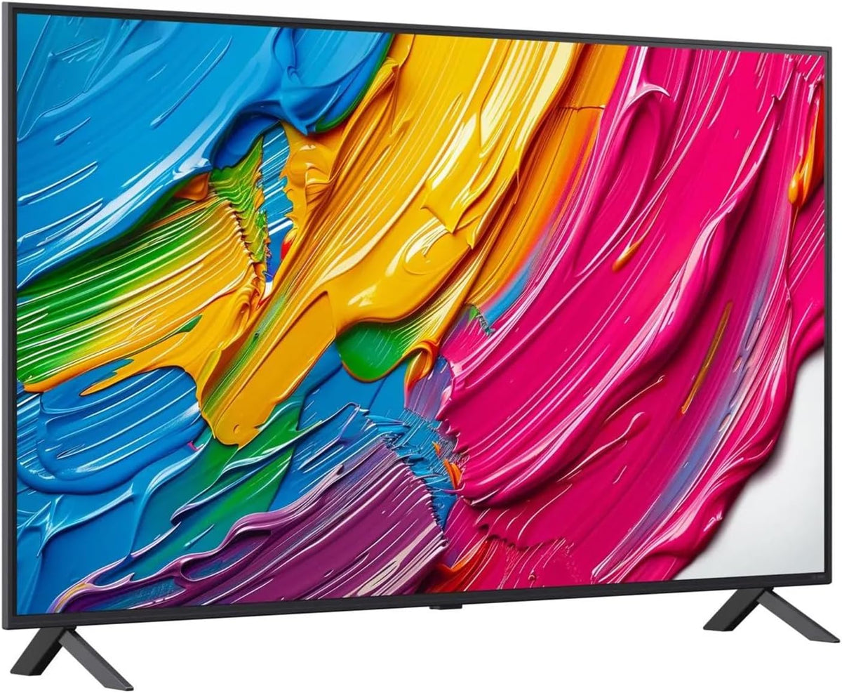 LG 55QNED80A6A DVB-T2 Téléviseur, 55 pouces, Wi-Fi, 300 × 300 mm, 139, 7 cm, 20 W, TV 55 pouces, 60 Hz, HDR10, HEVC/H.265, Bluetooth