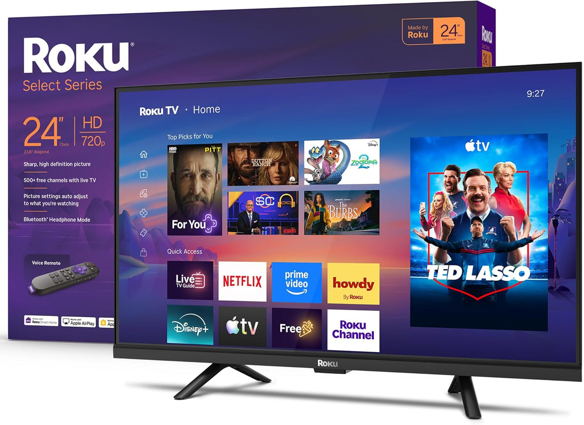 Roku Téléviseur, télécommande, 24 pouces, 2026-720p, Wi-Fi, Bluetooth