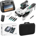 Generic S159 Drone GPS 5G avec écran intégré, double caméra, stabilisation EIS et évitement d'obstacles, blanc