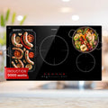 KLARSTEIN Plaque de cuisson, 9000W, Rechaud Electrique pour la Cuisine, 2 zones, Plaque Induction 9000W, Encastrées 5 Feux