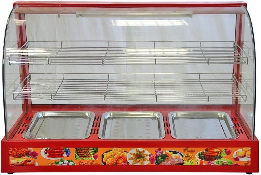 KuKoo Chauffe-plat, acier inoxydable, 90 cm, 1200 W, 2 Niveaux, 220 V, 50 °C, 80 °C, 50 Hz