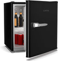 KLARSTEIN Mini réfrigérateur, 46 L, Petit réfrigérateur de chambre, réglable, 37 dB, Silencieux 37 dB, 10°C, Thermostat réglable, Noir