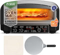 Four à pizza, 37 cm, Utilisation intérieur/extérieur, TurboTronic By Z-LINE, 450°C, 2200W, 6 programmes, 14.6', portable, jardin
