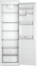 Hotpoint HASD18A031A1 Réfrigérateur, 54.5 cm, éclairage LED, Acier, H 177 x L 54 x P 54.5 cm, 306L, réglable, encastrable
