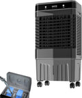 JCSRYD Rafraîchisseur d'air, 40–50L Refroidissement par Eau avec Télécommande, pour Maison, 3 Vitesses, 50 L, 80 × 49 × 35cm, Oscillation 120°