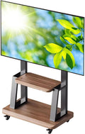 Support TV sur pied, éclairage LED, 110 pouces, 500 kg, 100 × 100 mm, 600 × 400 mm, 111, 8 cm, 198, 1 cm, Charge maximale de 500 kg, réglable