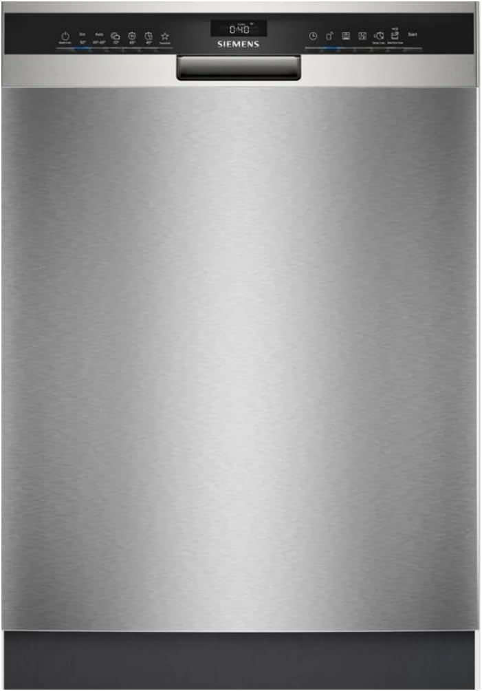 SIEMENS 14couverts SN43HI01MS Lave-vaisselle, 60 cm, réglable, acier inoxydable, 42 dB, 3 niveaux, 60cm, 42db, 50 °C, 65 °C, 70 °C, 6 programmes