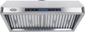 Hotte aspirante CombiSteel, acier inoxydable, éclairage LED, 1200 mm, 1200 × 560 × 250 mm, 1530 m3/h, 50 Hz, 0.249 kW